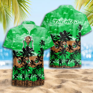 Marshall Thundering Herd Hawaiian Shirt Trending Summer. Gift For Fan S88912