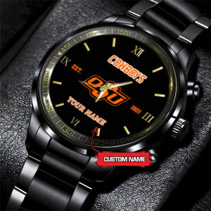 Oklahoma State Cowboys Black Fashion Watch DS007