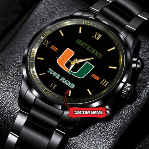 Miami Hurricanes Black Fashion Watch DS007
