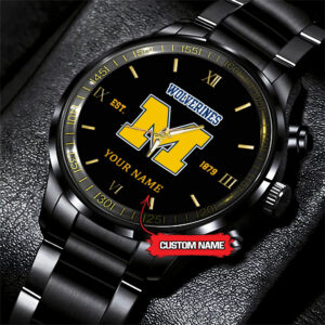 Michigan Wolverines Black Fashion Watch DS007