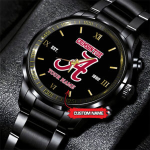 Alabama Crimson Tide Black Fashion Watch DS007