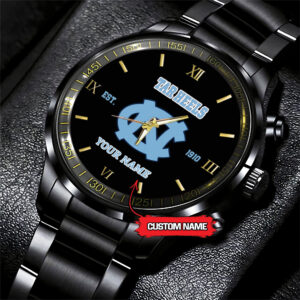 North Carolina Tar Heels Black Fashion Watch DS007