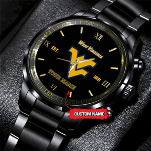 West Virginia Mountaineers Black Fashion Watch DS007