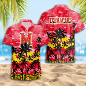 Maryland Terrapins Hawaiian Shirt Trending Summer. Gift For Fan S88912