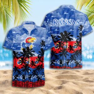 Kansas Jayhawks Hawaiian Shirt Trending Summer. Gift For Fan S88912