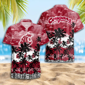 Washington State Cougars Hawaiian Shirt Trending Summer. Gift For Fan S88912