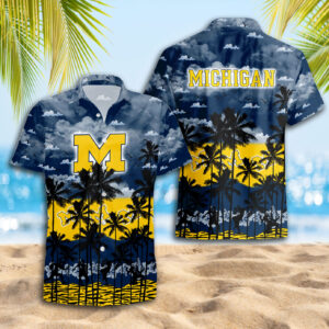 Michigan Wolverines Hawaiian Shirt Trending Summer. Gift For Fan S88912