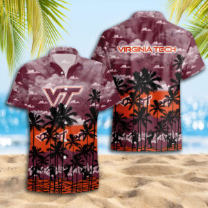 Virginia Tech Hokies Hawaiian Shirt Trending Summer. Gift For Fan S88912