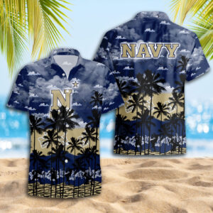 Navy Midshipmen Hawaiian Shirt Trending Summer. Gift For Fan S88912
