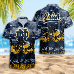 Notre Dame Fighting Irish Hawaiian Shirt Trending Summer. Gift For Fan S88912