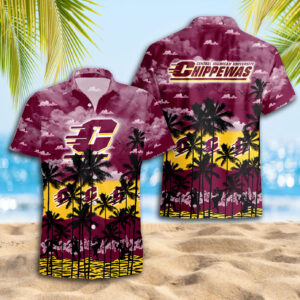 Central Michigan Chippewas Hawaiian Shirt Trending Summer. Gift For Fan S88912