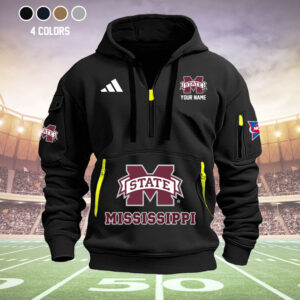 Mississippi State Bulldog Heavy Hoodie Set