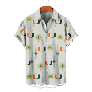 Miami Hurricanes | NCAA Hawaiian Shirt Logo D1