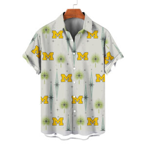Michigan Wolverines | NCAA Hawaiian Shirt Logo D1