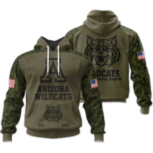 Arizona Wildcats | Military Green Camo Hoodie 2025