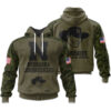 Nebraska Cornhuskers | Military Green Camo Hoodie 2025