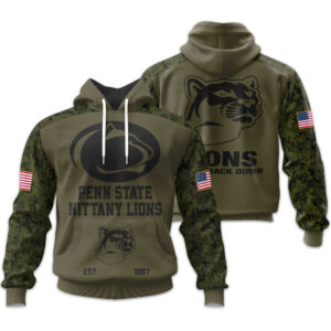 Penn State Nittany Lions | Military Green Camo Hoodie 2025