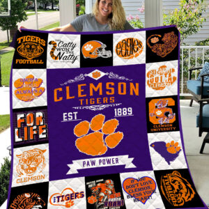 Clemson Tigers | Fleece Throw Blanket & Quilt