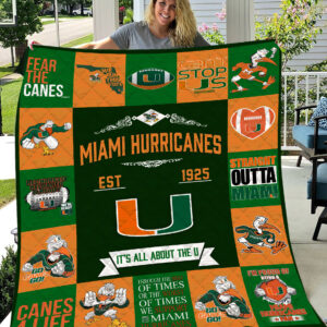 Miami Hurricanes | Fleece Throw Blanket & Quilt