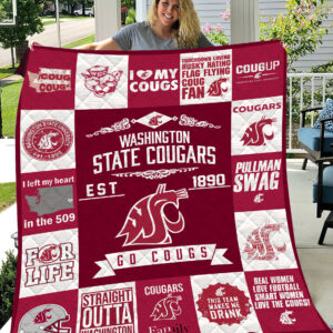 Washington State Cougars | Fleece Throw Blanket & Quilt