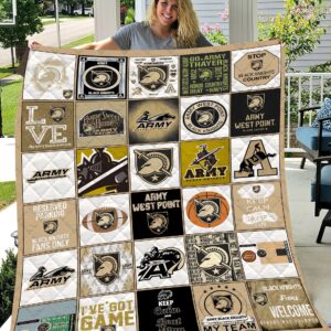 Army Black Knights | Fleece Throw Blanket & Quilt V2