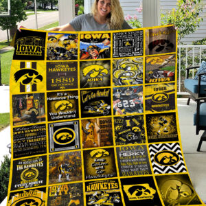 Iowa Hawkeyes | Fleece Throw Blanket & Quilt V2