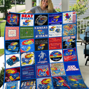 Kansas Jayhawks | Fleece Throw Blanket & Quilt V2