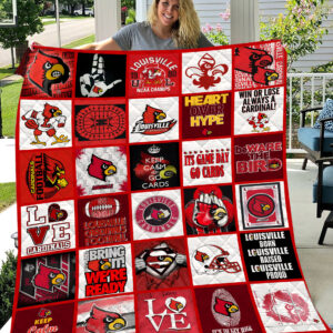 Louisville Cardinals | Fleece Throw Blanket & Quilt V2