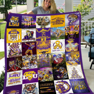 Lsu Tigerss | Fleece Throw Blanket & Quilt V2