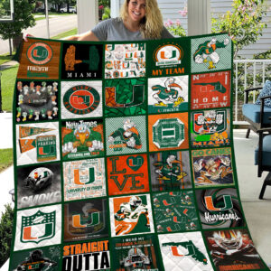 Miami Hurricanes | Fleece Throw Blanket & Quilt V2