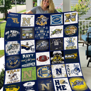 Navy Midshipmen | Fleece Throw Blanket & Quilt V2