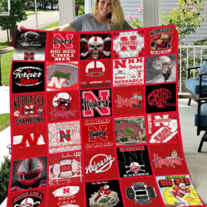 Nebraska Cornhuskers | Fleece Throw Blanket & Quilt V2