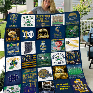 Notre Dame Fighting Irish | Fleece Throw Blanket & Quilt V2
