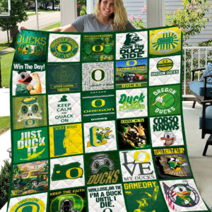Oregon Ducks | Fleece Throw Blanket & Quilt V2