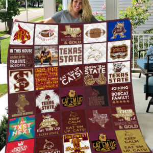 Texas State Bobcats | Fleece Throw Blanket & Quilt V2
