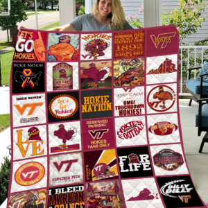 Virginia Tech Hokies | Fleece Throw Blanket & Quilt V2