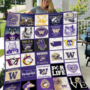 Washington Huskies | Fleece Throw Blanket & Quilt V2