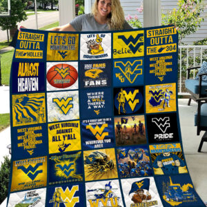 West Virginia Mountaineers | Fleece Throw Blanket & Quilt V2