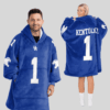 Kentucky Wildcats - Football Unisex Blanket Hoodie Custom Name And Number
