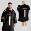 Miami Hurricanes - Football Unisex Blanket Hoodie Custom Name And Number