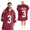 Georgia Bulldogs - Football Unisex Blanket Hoodie Custom Name And Number