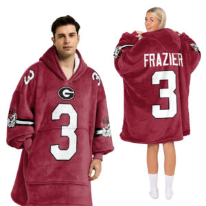 Georgia Bulldogs - Football Unisex Blanket Hoodie Custom Name And Number