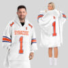 Syracuse Orange - Football Unisex Blanket Hoodie Custom Name And Number