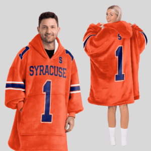 Syracuse Orange - Football Unisex Blanket Hoodie Custom Name And Number