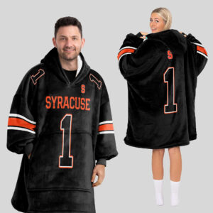 Syracuse Orange - Football Unisex Blanket Hoodie Custom Name And Number
