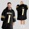 Missouri Tigers - Football Unisex Blanket Hoodie Custom Name And Number
