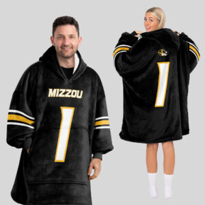 Missouri Tigers - Football Unisex Blanket Hoodie Custom Name And Number