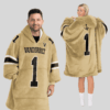 Vanderbilt Commodores - Football Unisex Blanket Hoodie Custom Name And Number