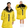 Oregon Ducks - Football Unisex Blanket Hoodie Custom Name And Number