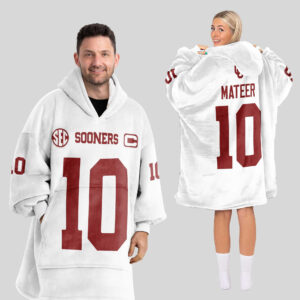 Oklahoma Sooners - Football Unisex Blanket Hoodie Custom Name And Number